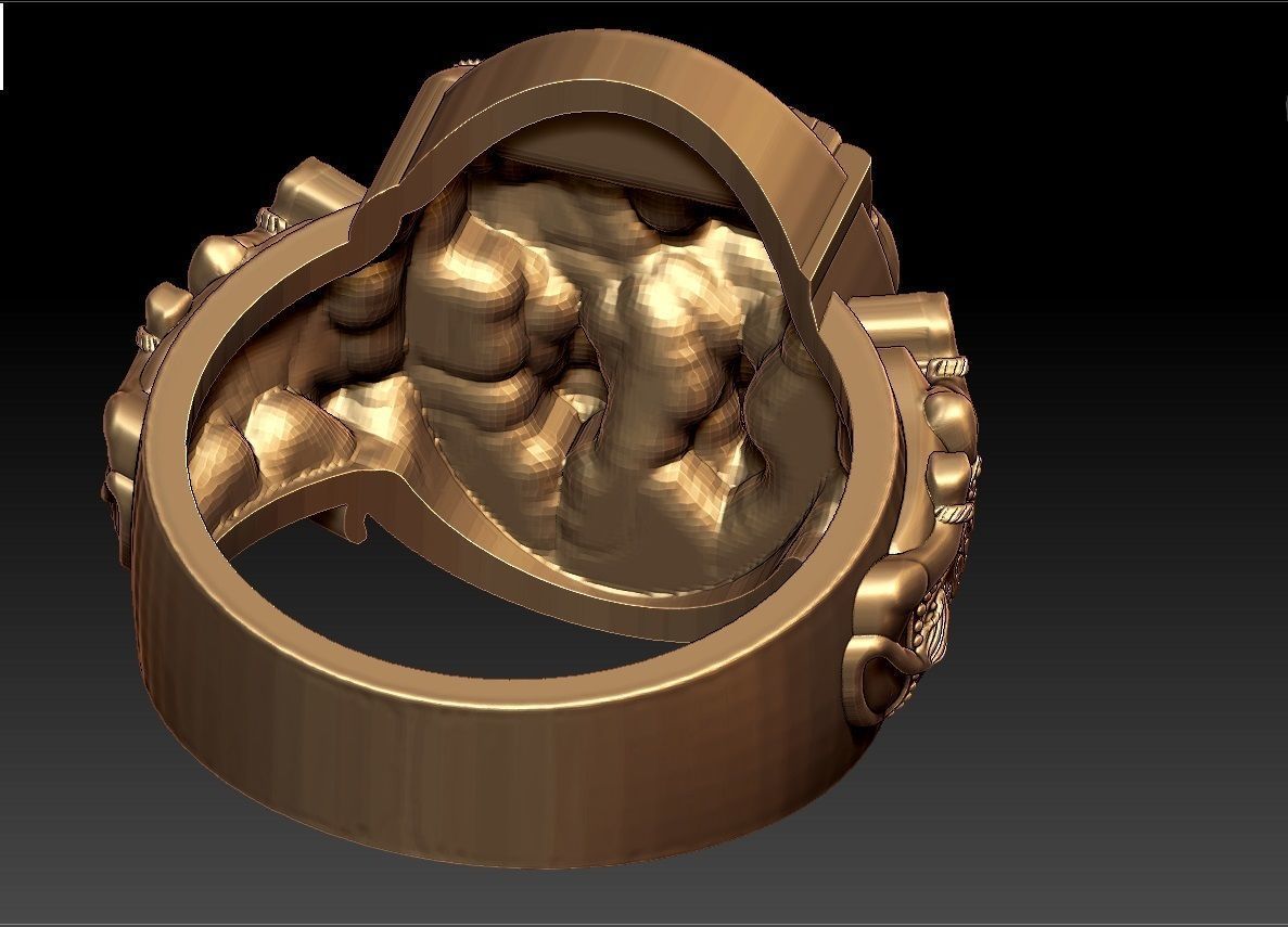 SIVA PARVATHI RING 3D print model_9