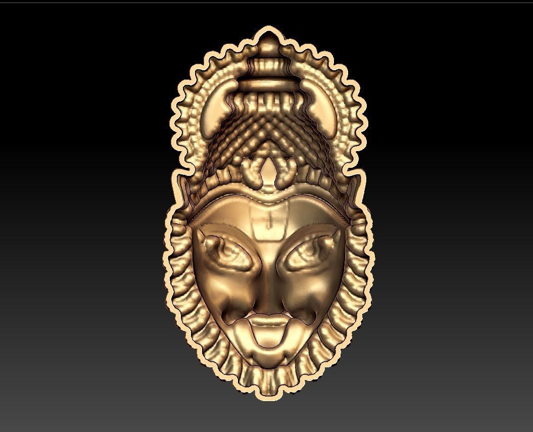 NARASHIMHA PENDENT 3D print model_4