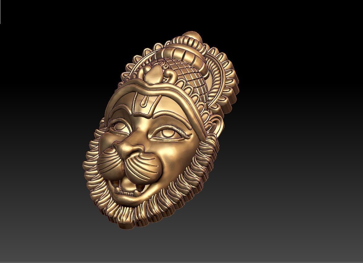 NARASHIMHA PENDENT 3D print model_7