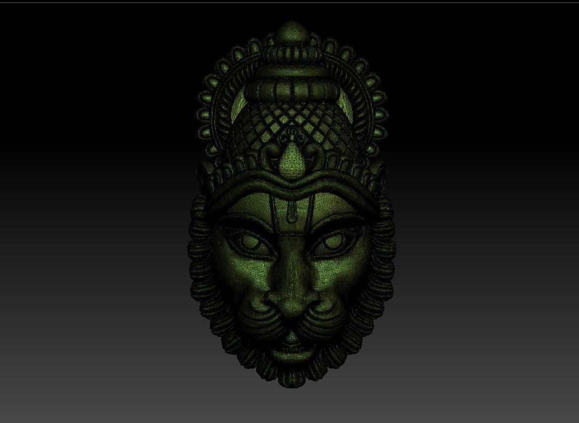 NARASHIMHA PENDENT 3D print model_6