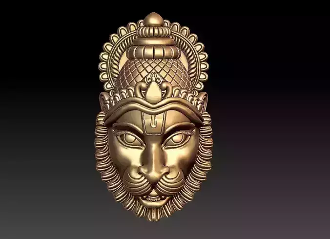 NARASHIMHA PENDENT 3D print model