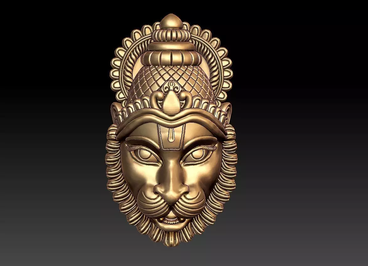 NARASHIMHA PENDENT 3D print model_0