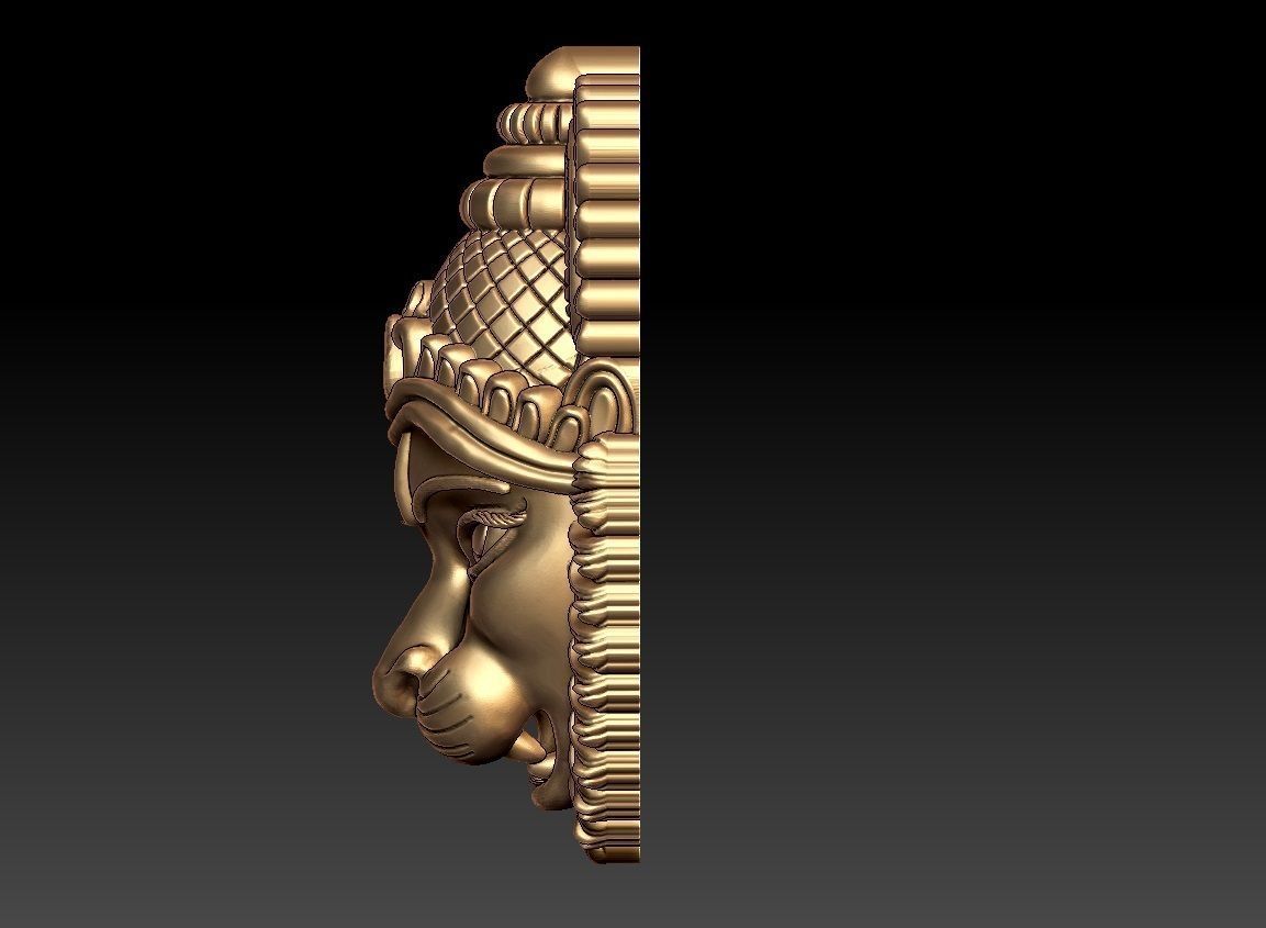 NARASHIMHA PENDENT 3D print model_3