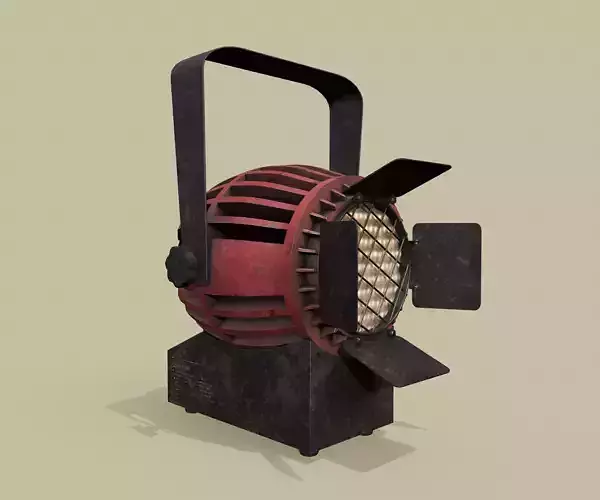 Old hand lantern Low-poly 3D model