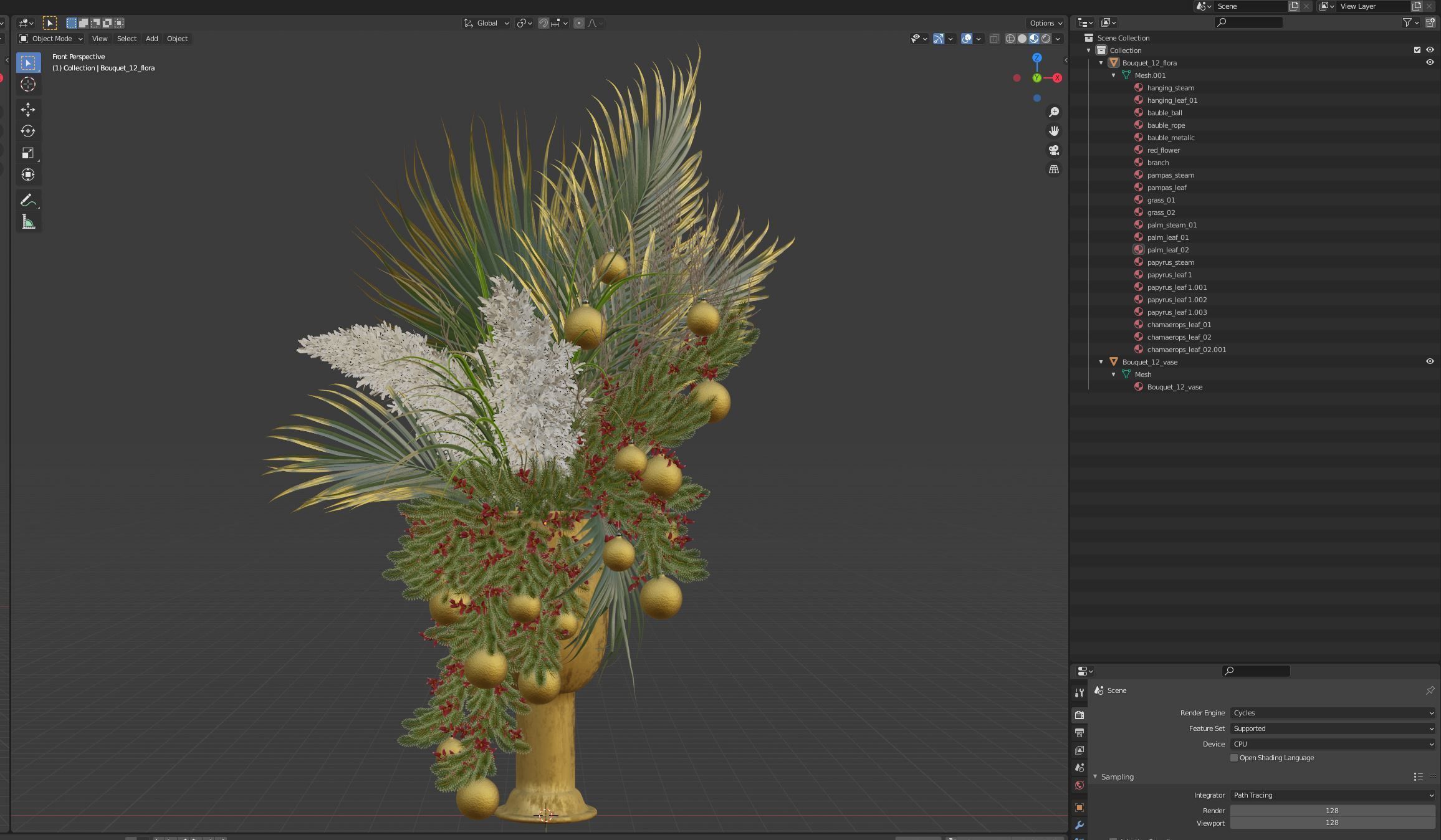 Bouquet 12 3D model_5
