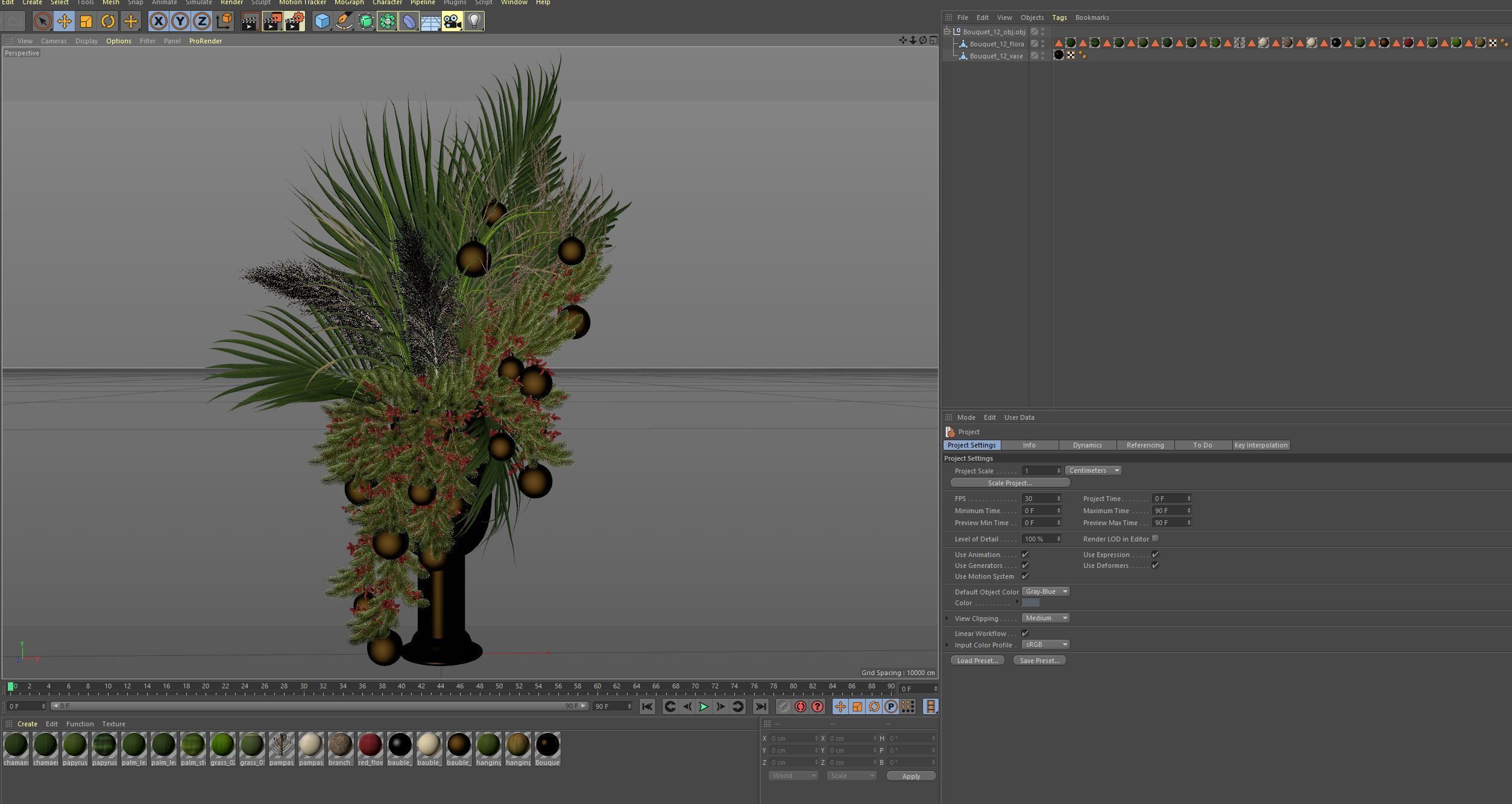Bouquet 12 3D model_6
