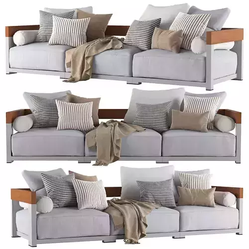 Outdoor Sofa Milos by Flexform 3D model