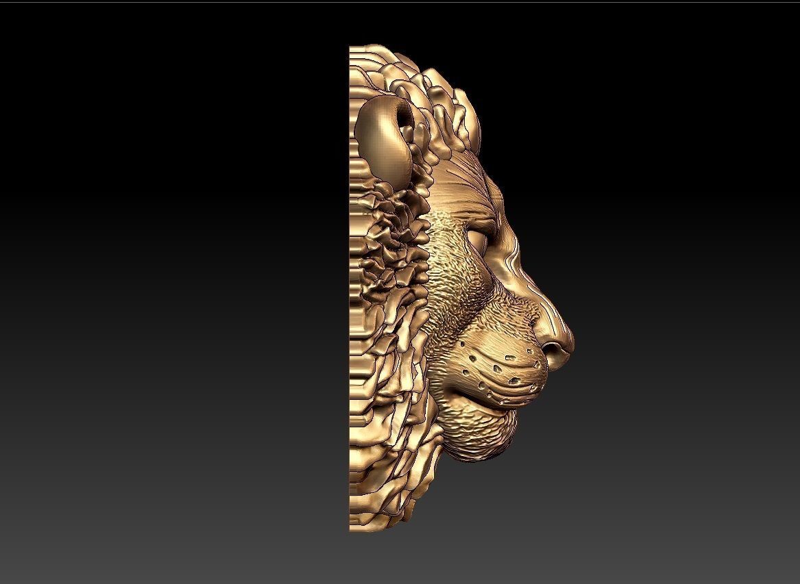 LION PENDENT 3D print model_5