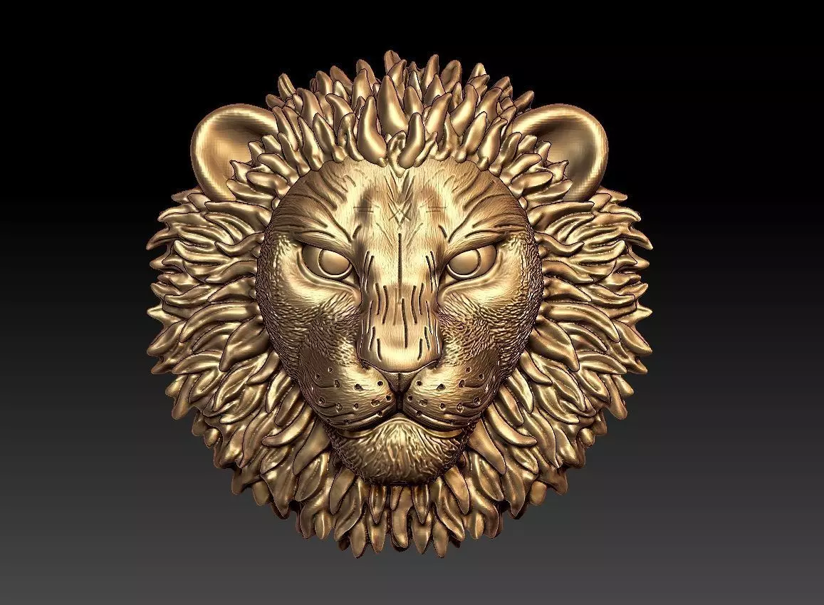 LION PENDENT 3D print model_0