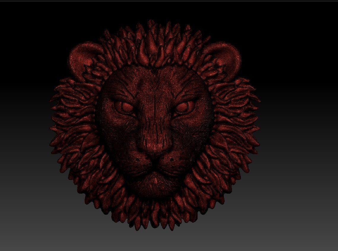 LION PENDENT 3D print model_6