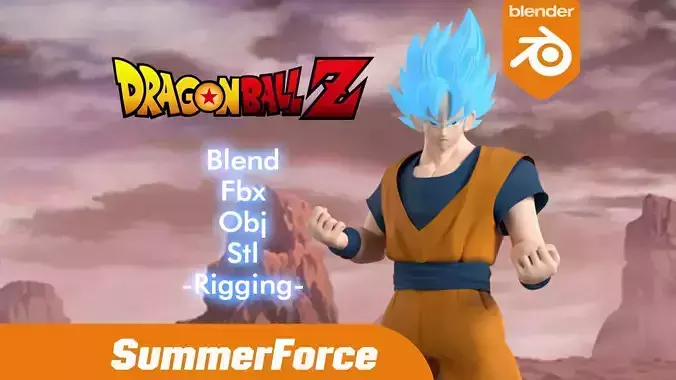 Goku Super Saiyan - Dragonball Z 3D model