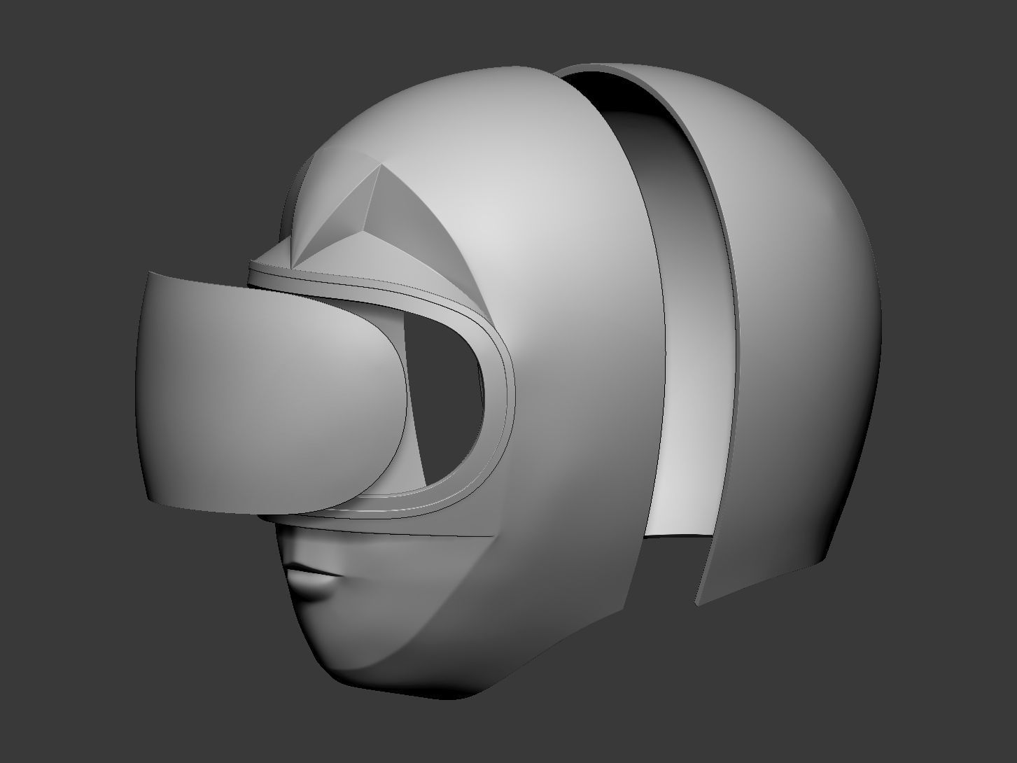 Power Ranger Zeo Pink Helmet 3D print model_2