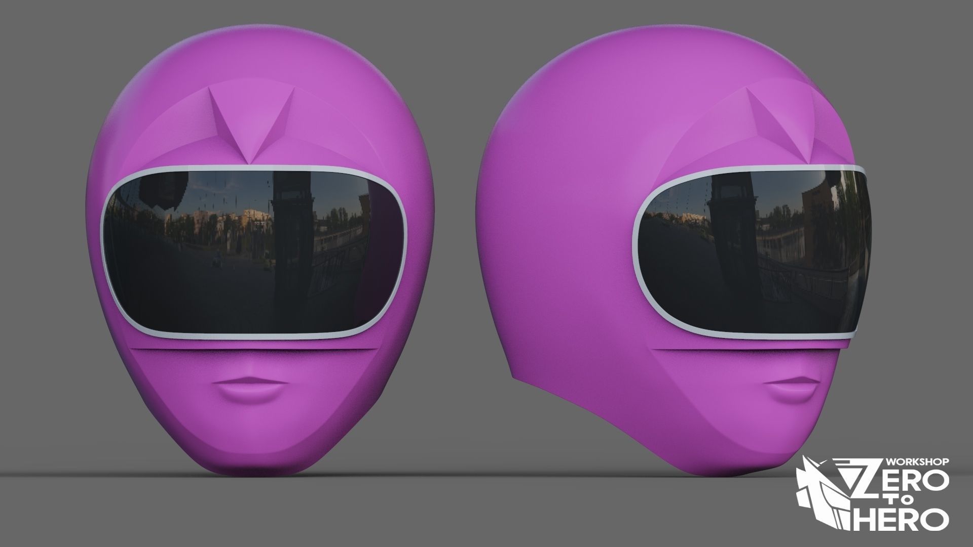 Combo of 5 Power Ranger Zeo Helmet 3D print model_1