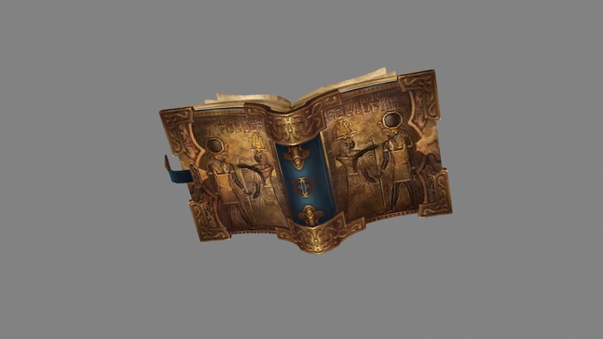 The Book of Magic Low-poly 3D model_3