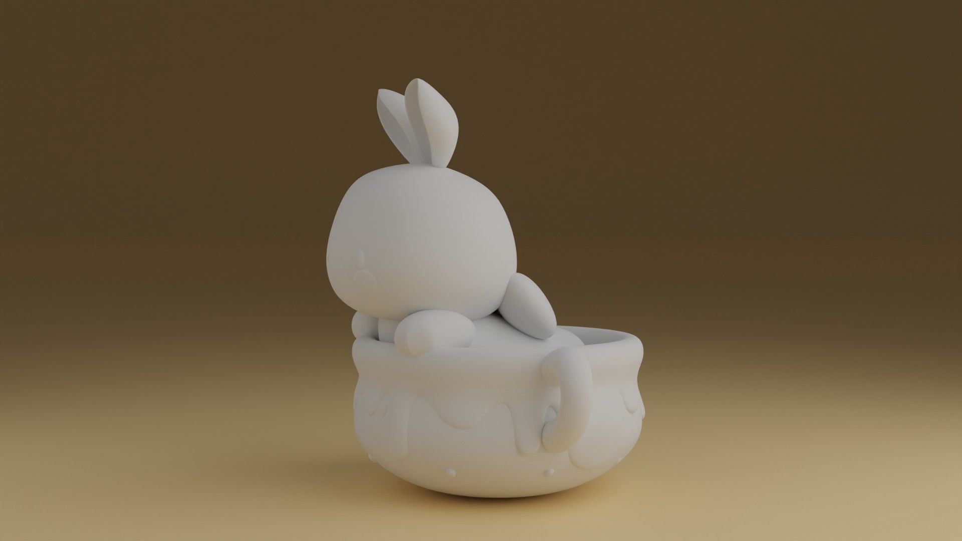 rabbit 3D print model_6