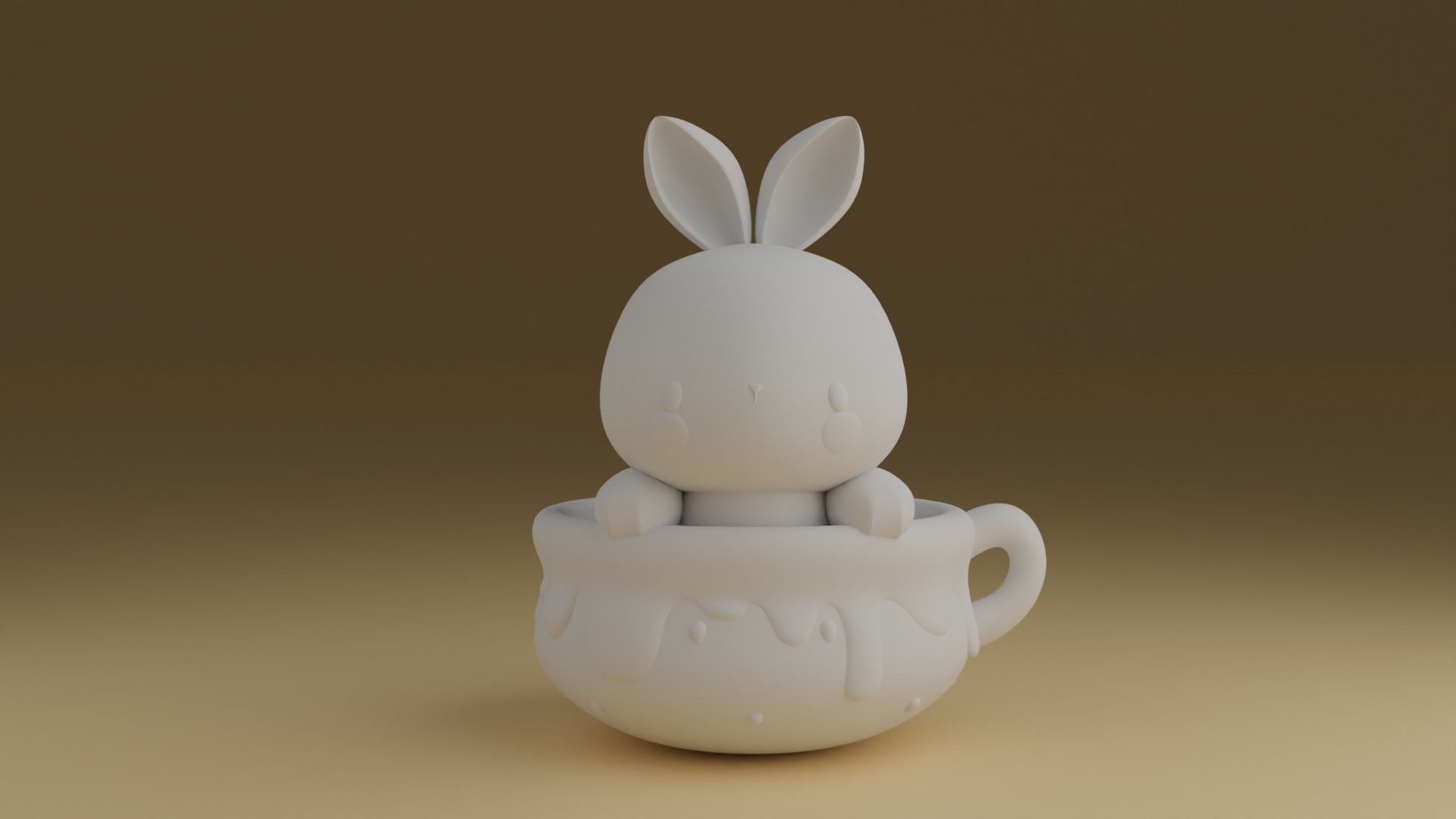 rabbit 3D print model_1