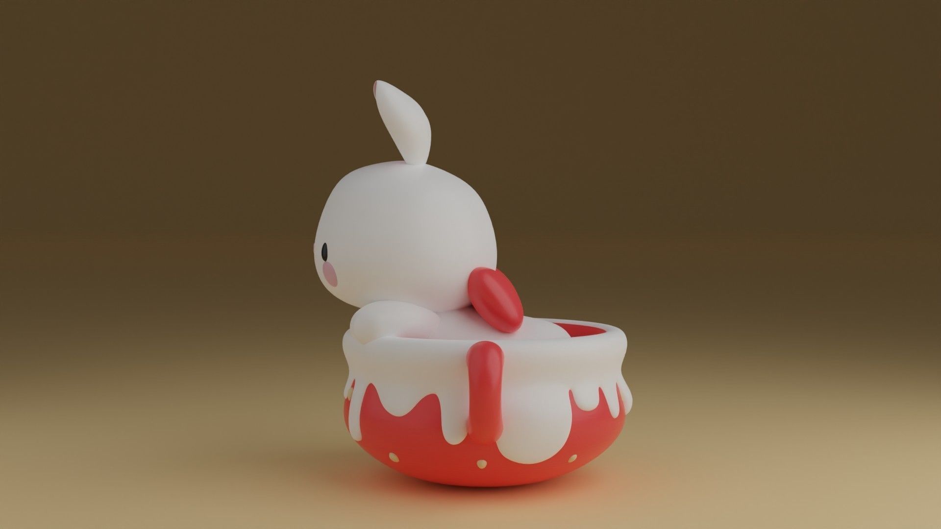 rabbit 3D print model_13
