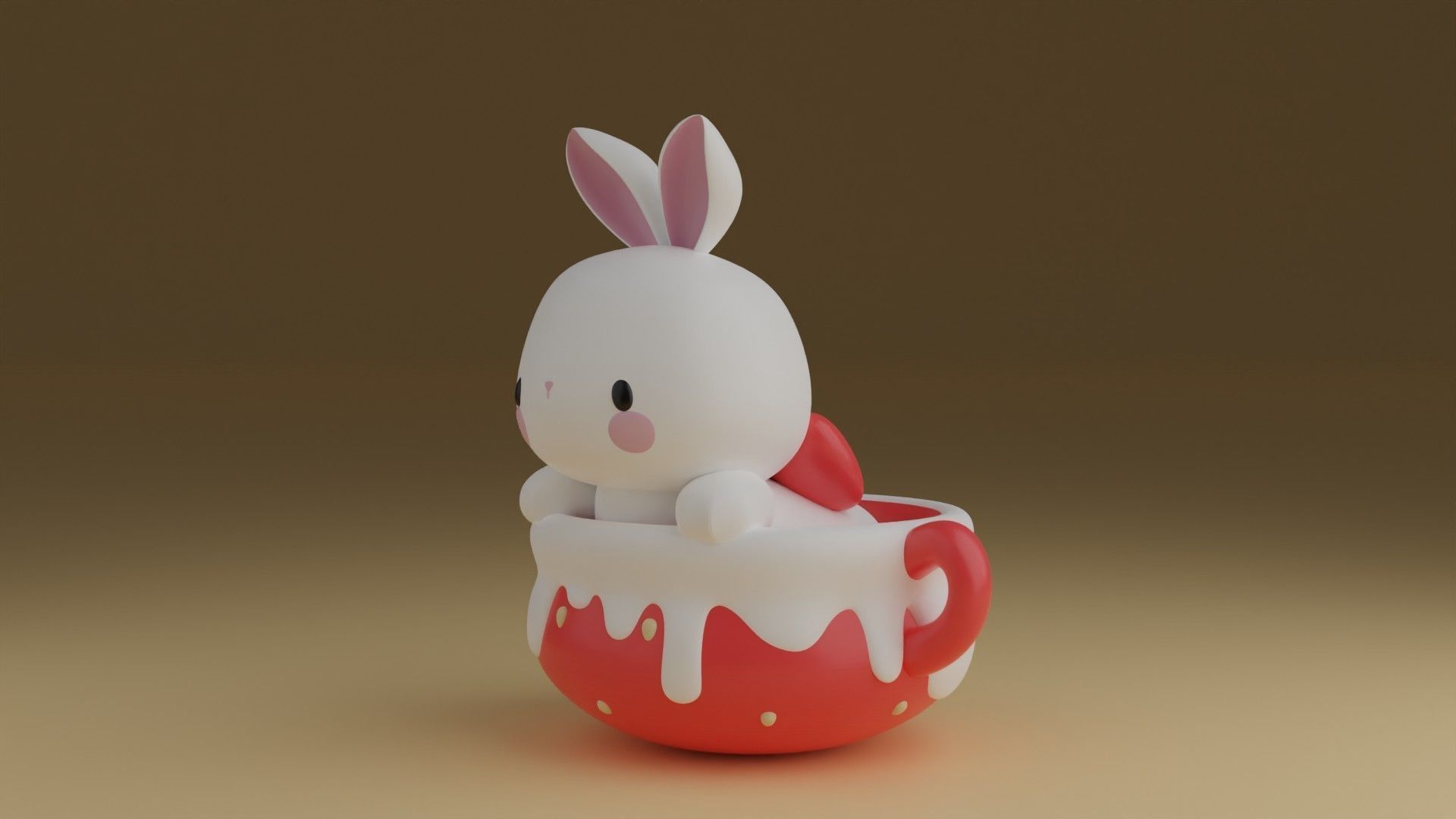 rabbit 3D print model_14