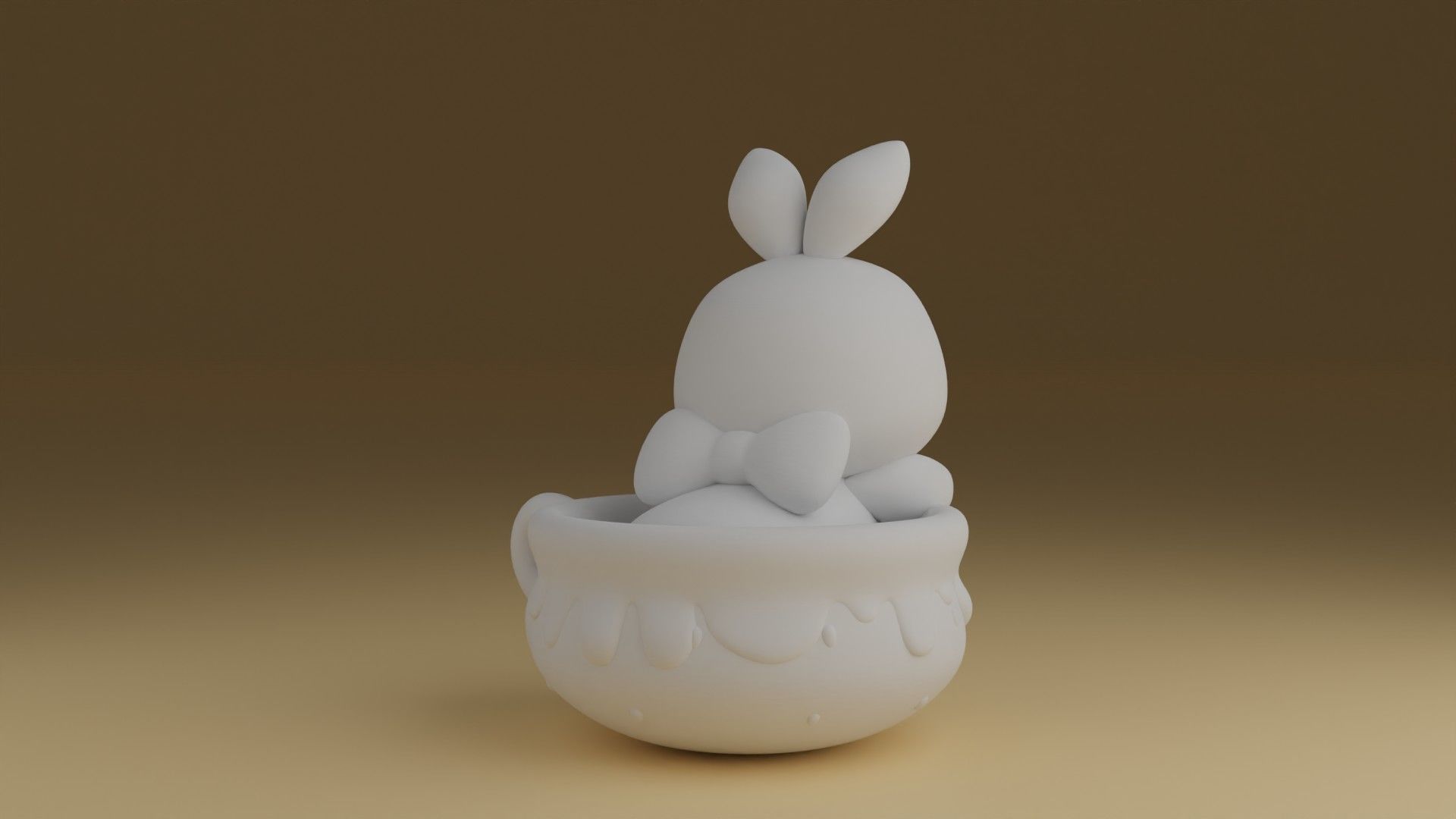 rabbit 3D print model_4