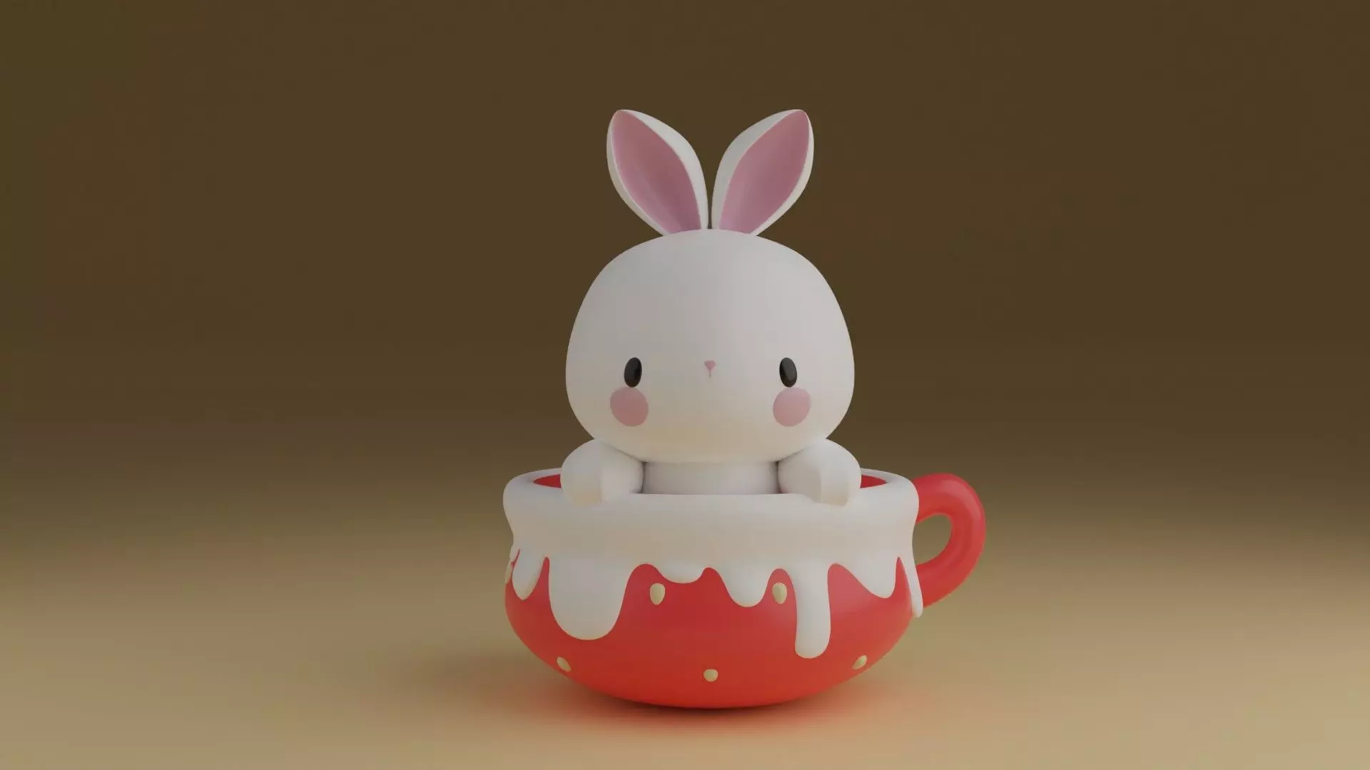 rabbit 3D print model_0