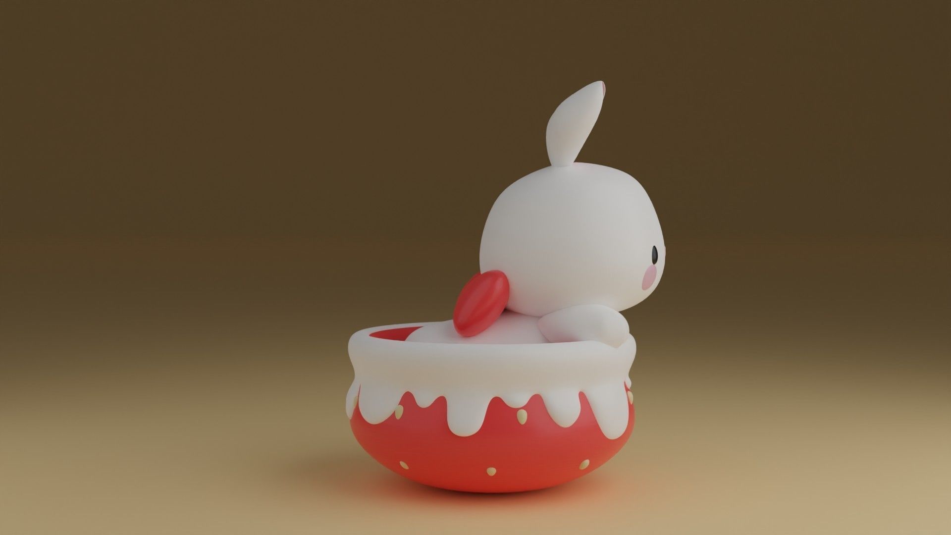 rabbit 3D print model_9
