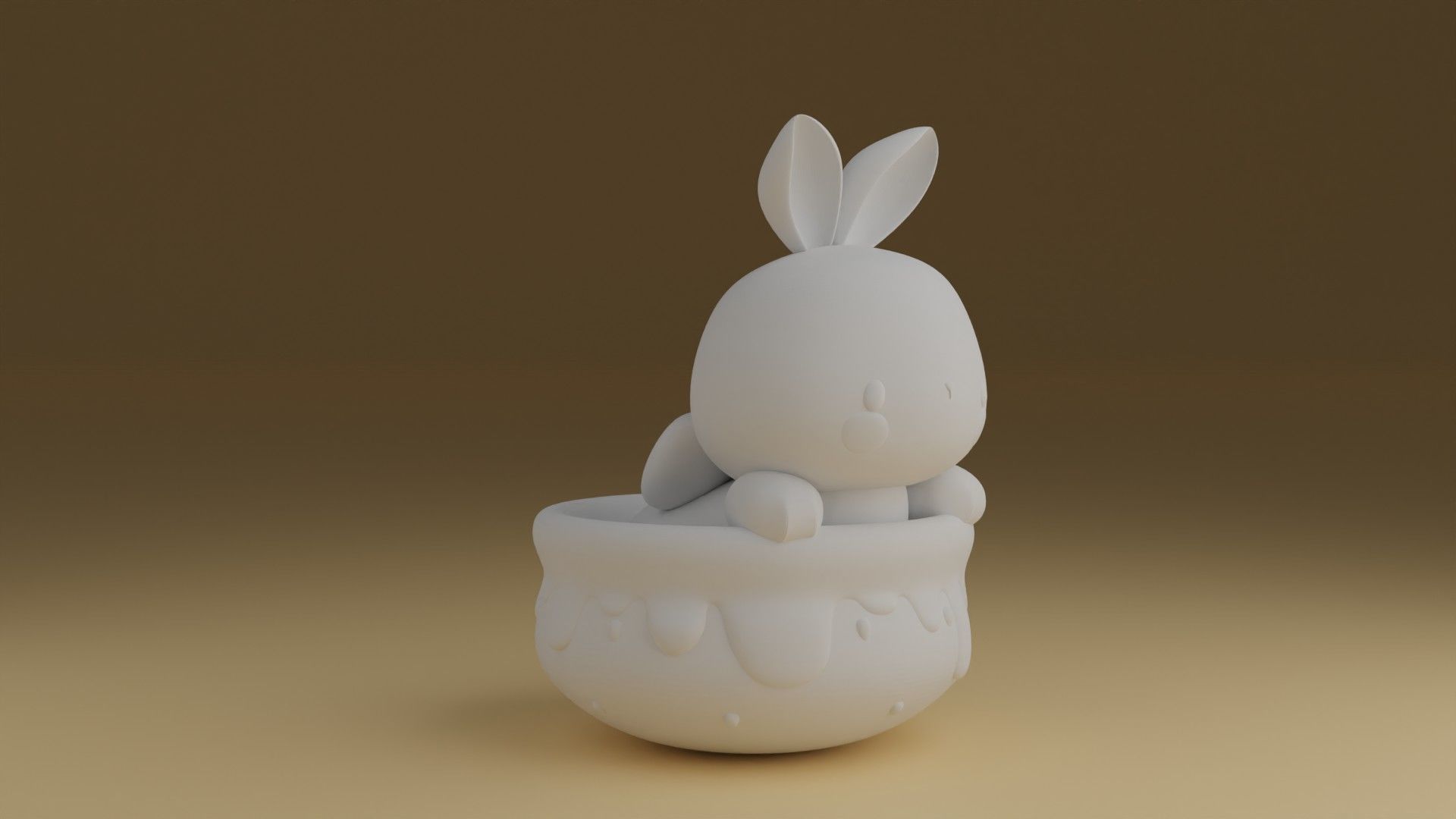 rabbit 3D print model_2