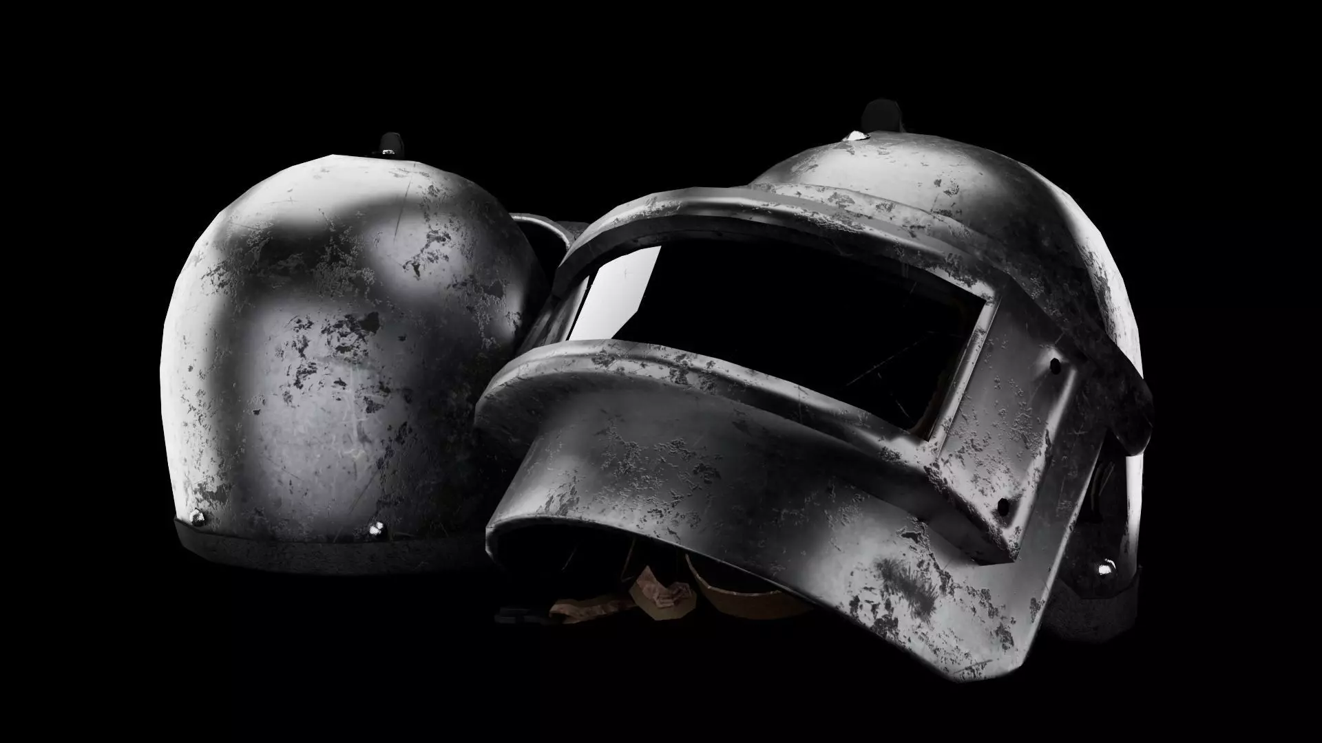 Pubg Helmet level 3 3D model_0