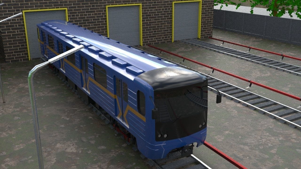 Subway Train 81-7080 Low 3D Model Collection_11