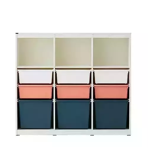 Samkids 1-tier storage bookshelf 1305 Blossom