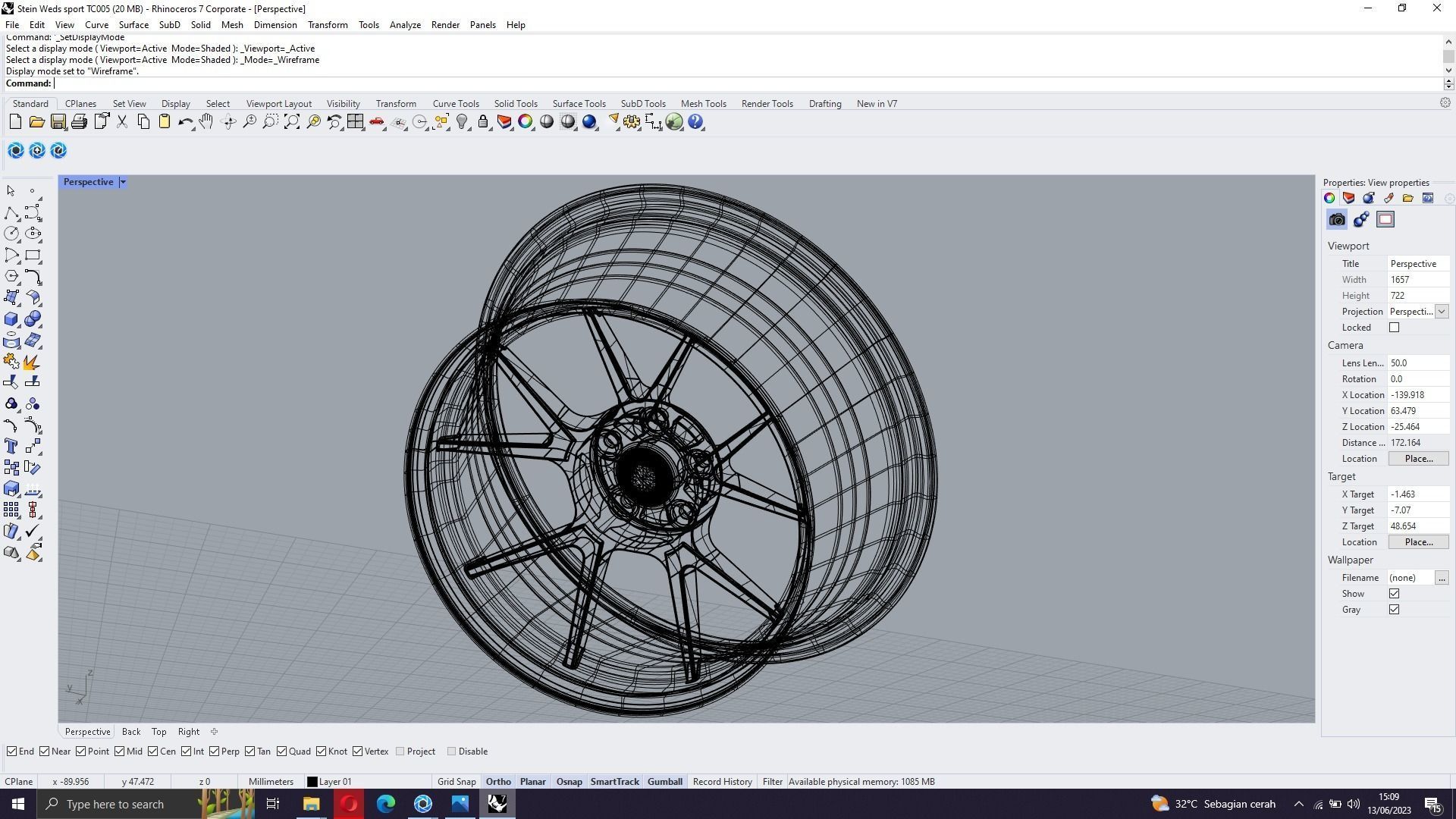 Weds Sport TC005 3D model_14