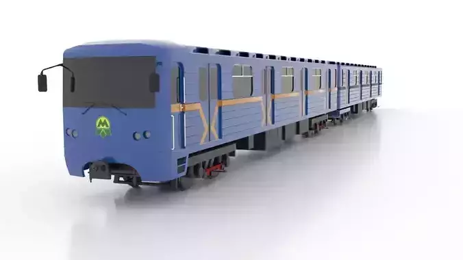 Subway Train 81-7080 1st Generation Low 3D Model Collection