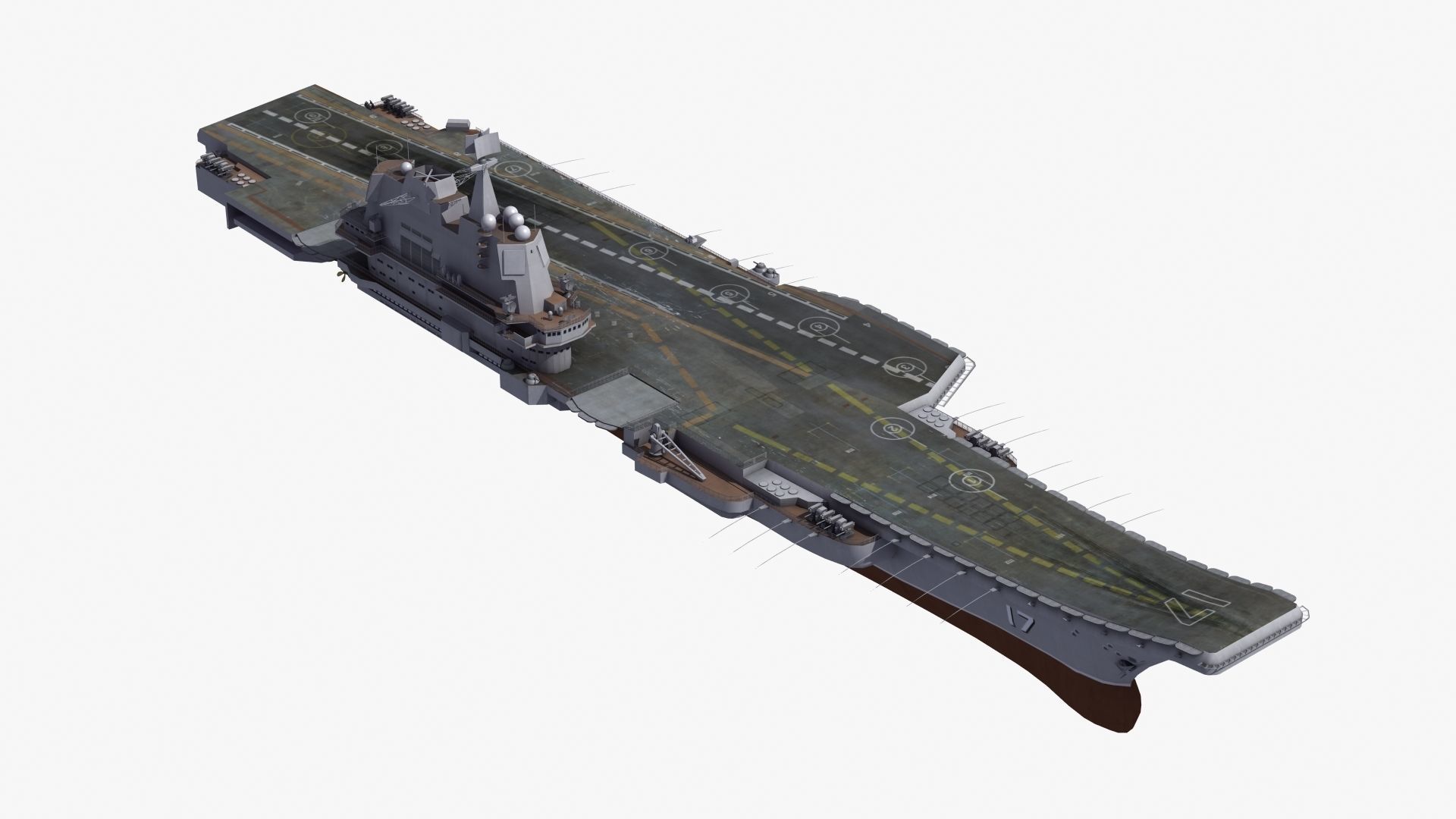 CV17 Shandong Carrier 3D model_17