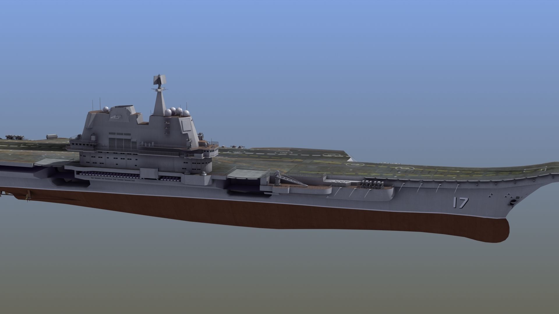 CV17 Shandong Carrier 3D model_8