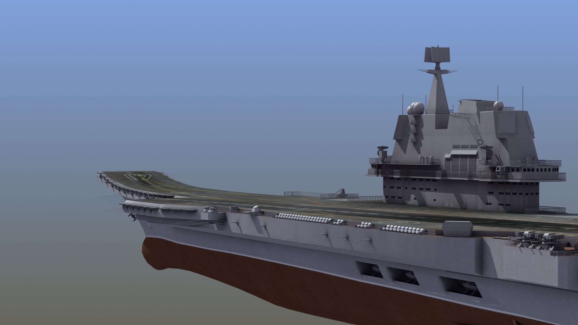 CV17 Shandong Carrier 3D model_3