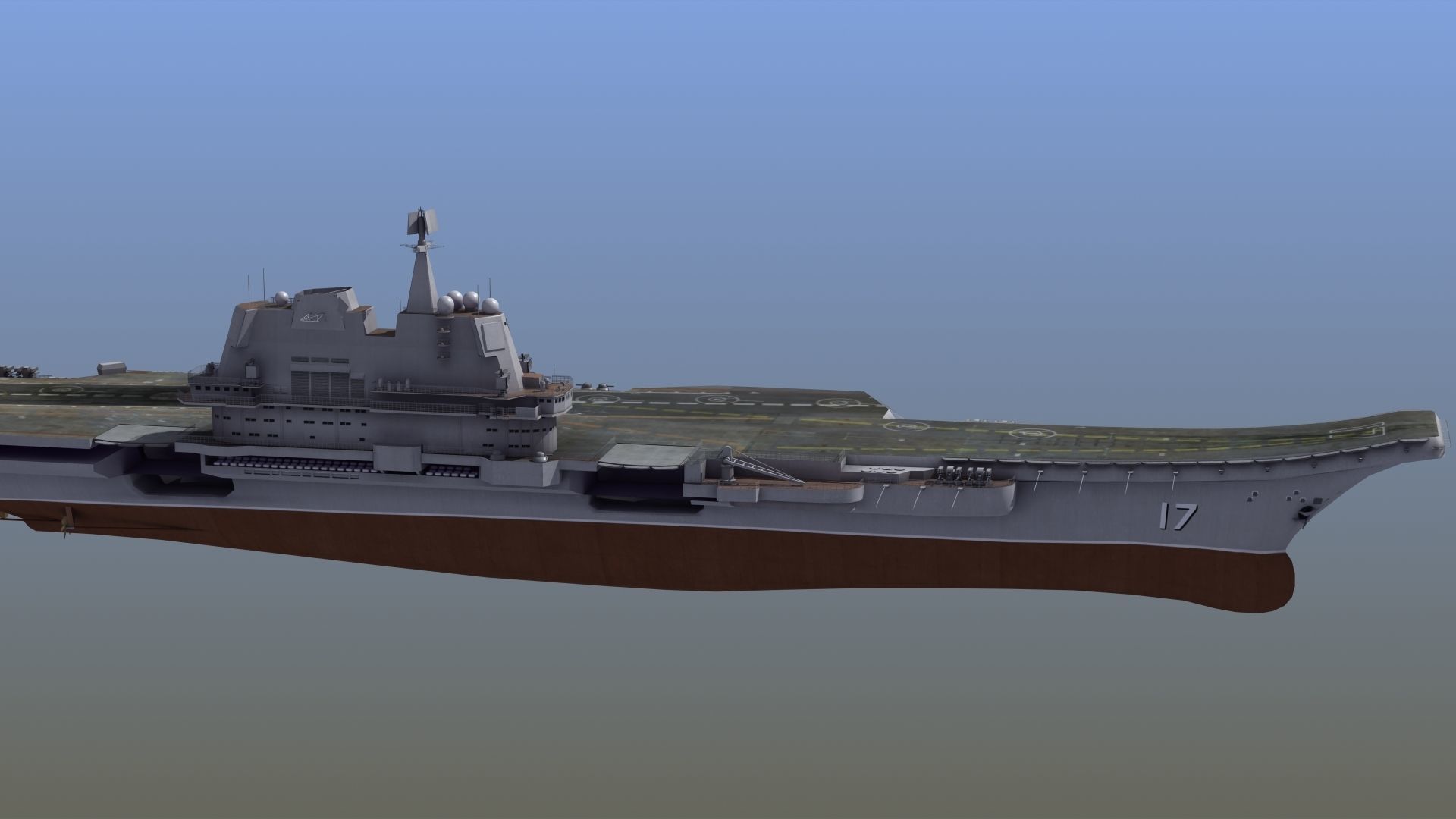 CV17 Shandong Carrier 3D model_11