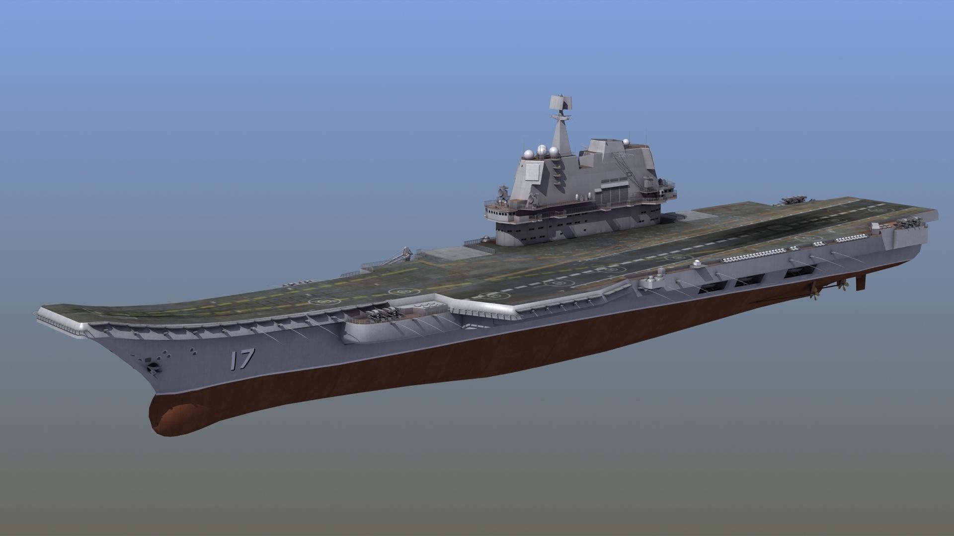 CV17 Shandong Carrier 3D model_1