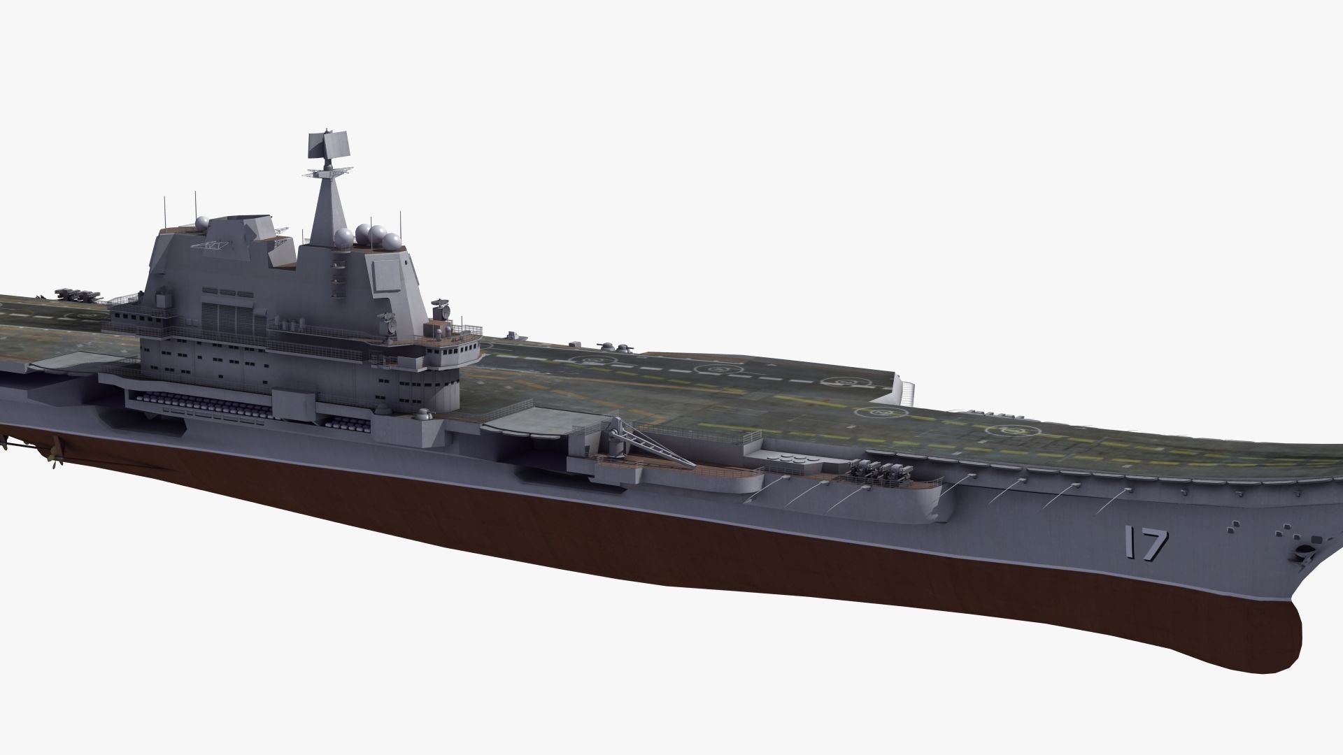 CV17 Shandong Carrier 3D model_33