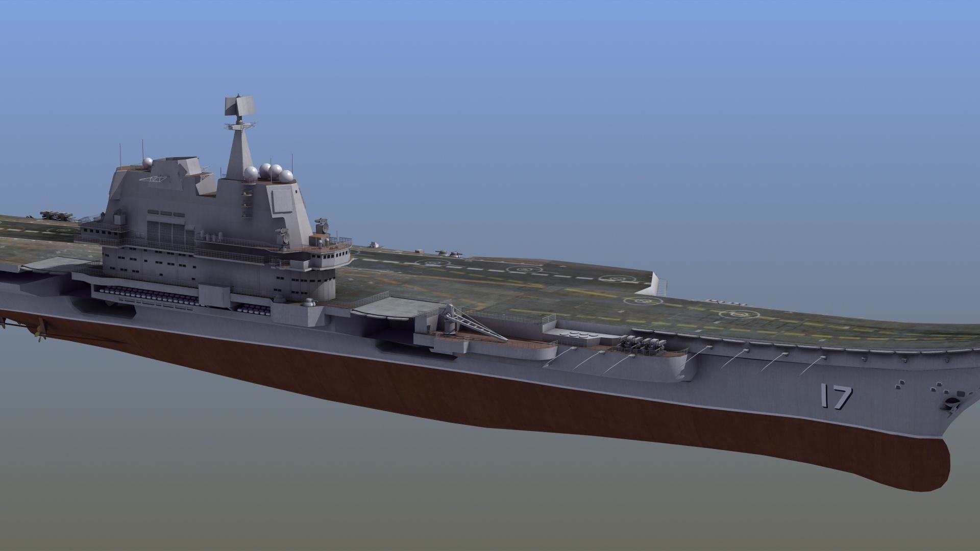 CV17 Shandong Carrier 3D model_7