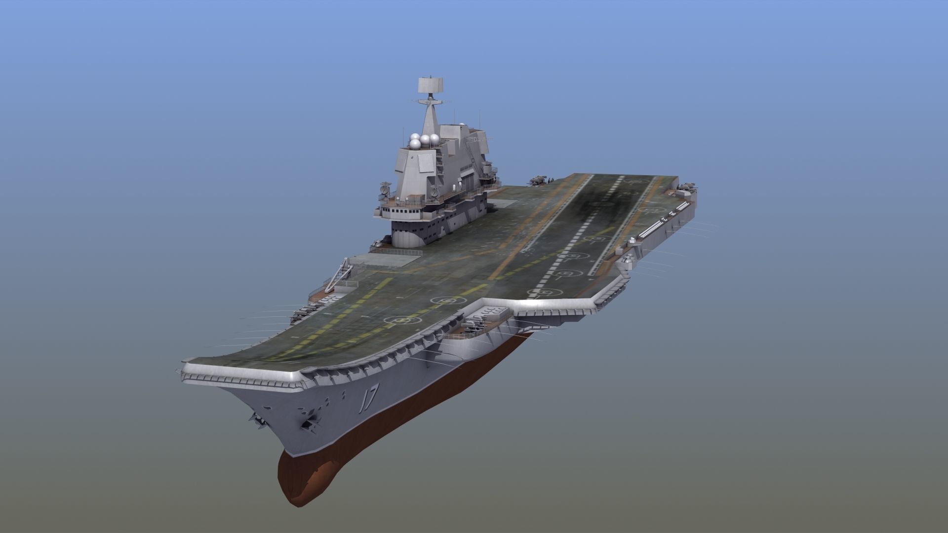 CV17 Shandong Carrier 3D model_2