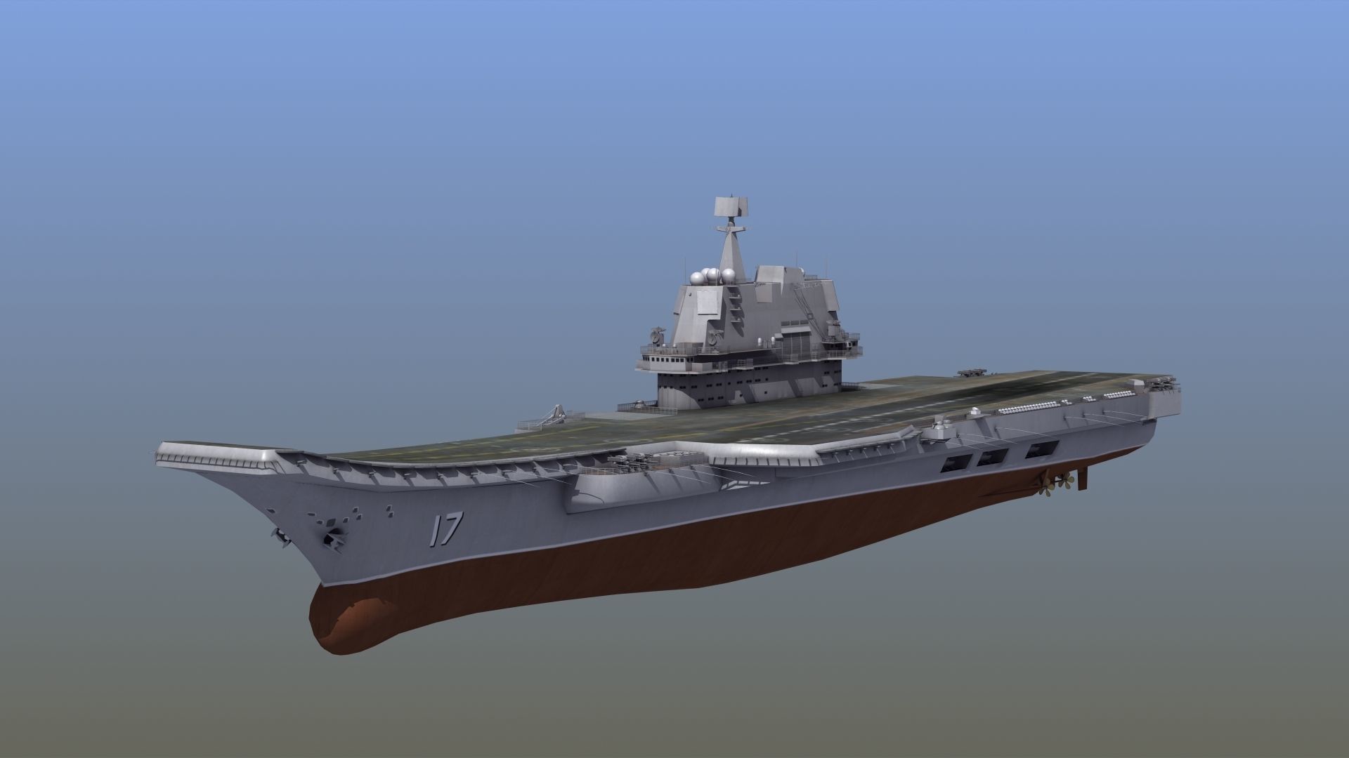 CV17 Shandong Carrier 3D model_16
