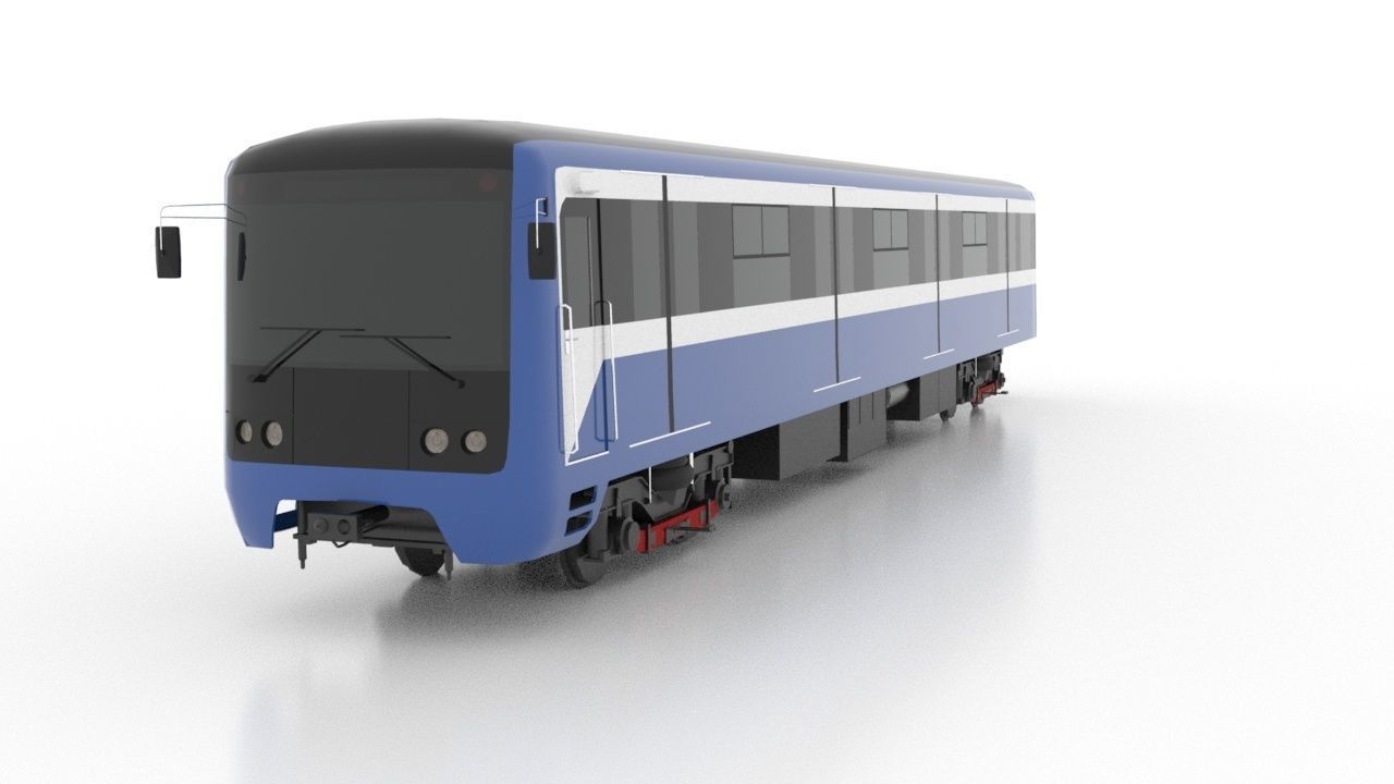 Subway Train 81-7036 Low 3D Model Collection_9