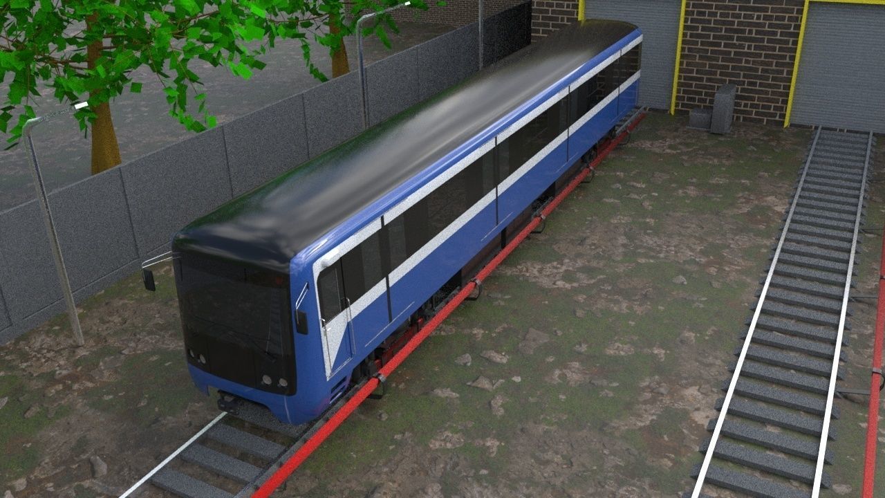 Subway Train 81-7036 Low 3D Model Collection_14