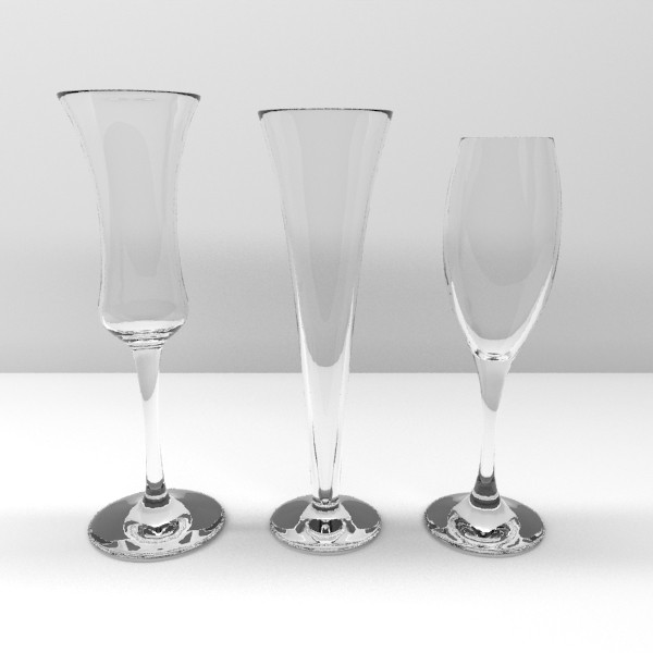 Glassware Collection 20 Pieces 3D model_7