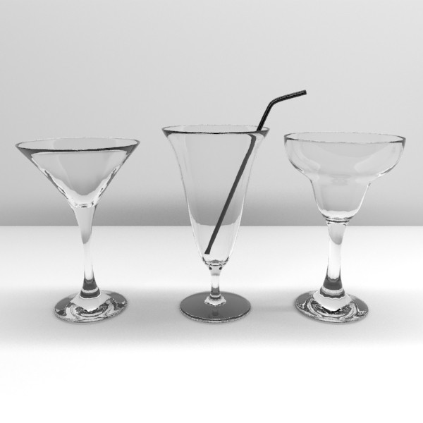 Glassware Collection 20 Pieces 3D model_3