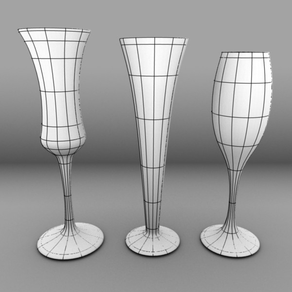 Glassware Collection 20 Pieces 3D model_8