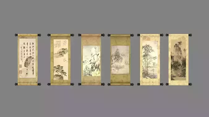 Ancient Chinese landscape paintings