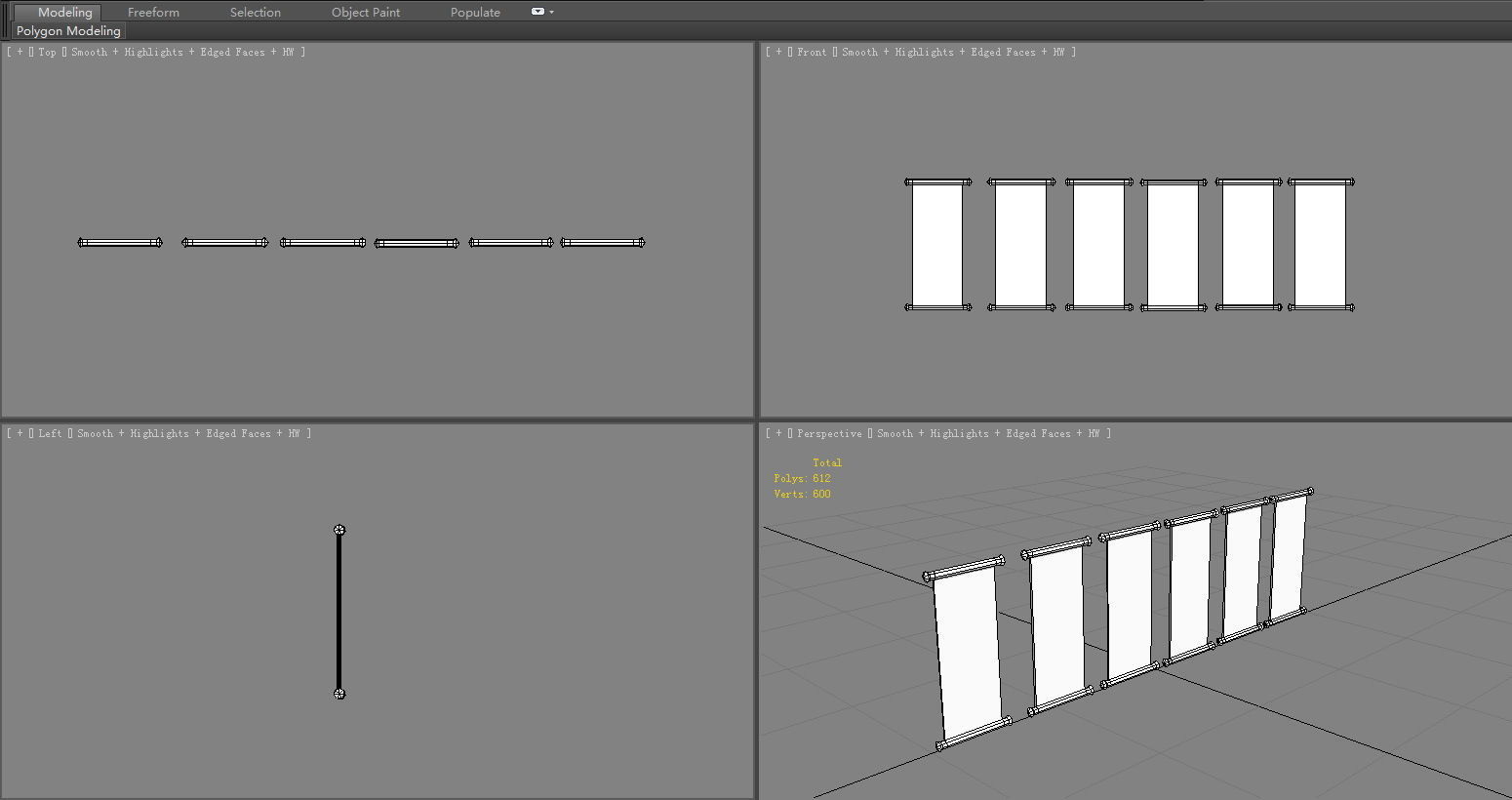 Ancient Chinese landscape paintings Low-poly 3D model_5