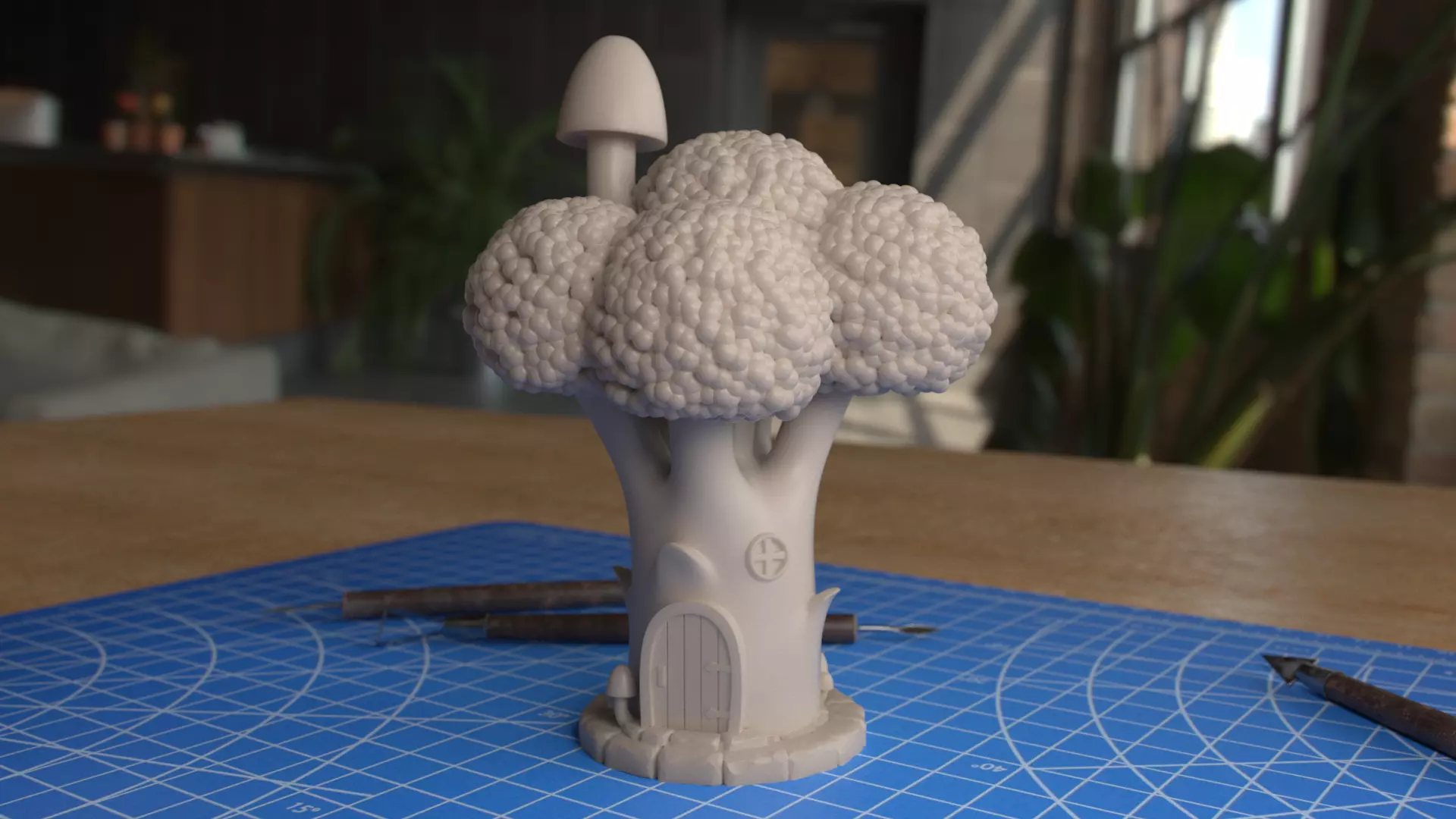 Broccoli House 3D print model