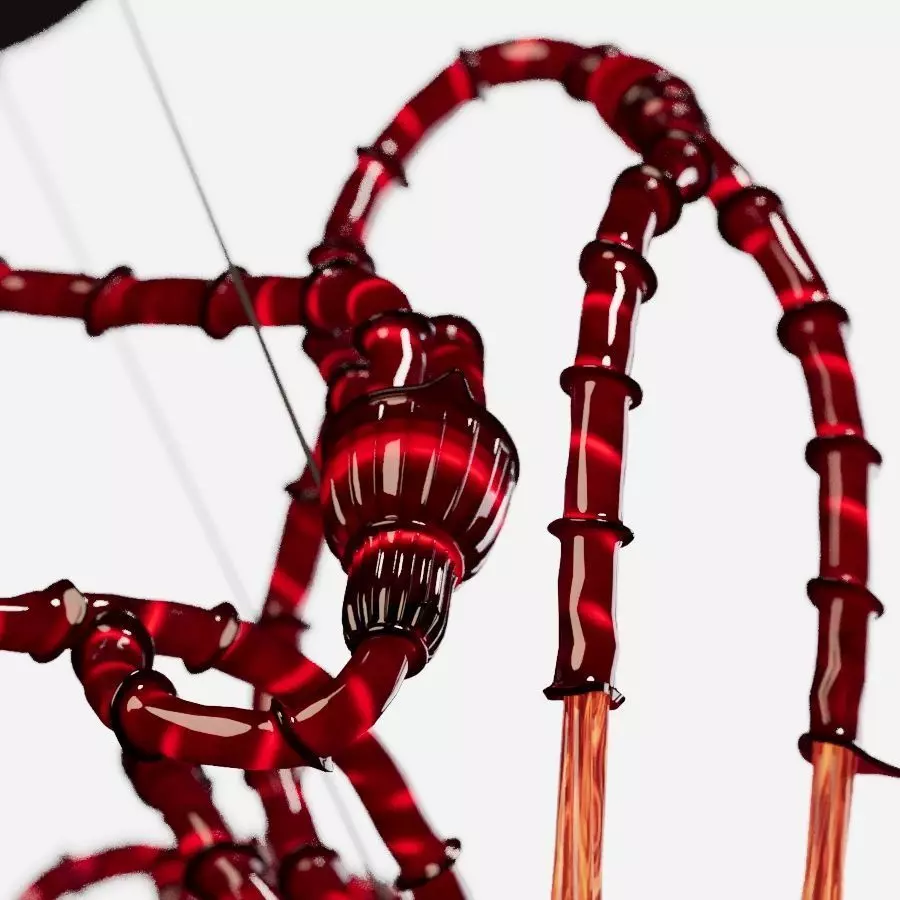 Ceiling lamp Brugmansia Amaranto Floating 3D model_9