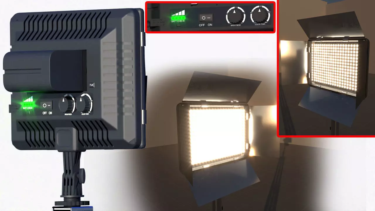 Studio Lights 3D model_0